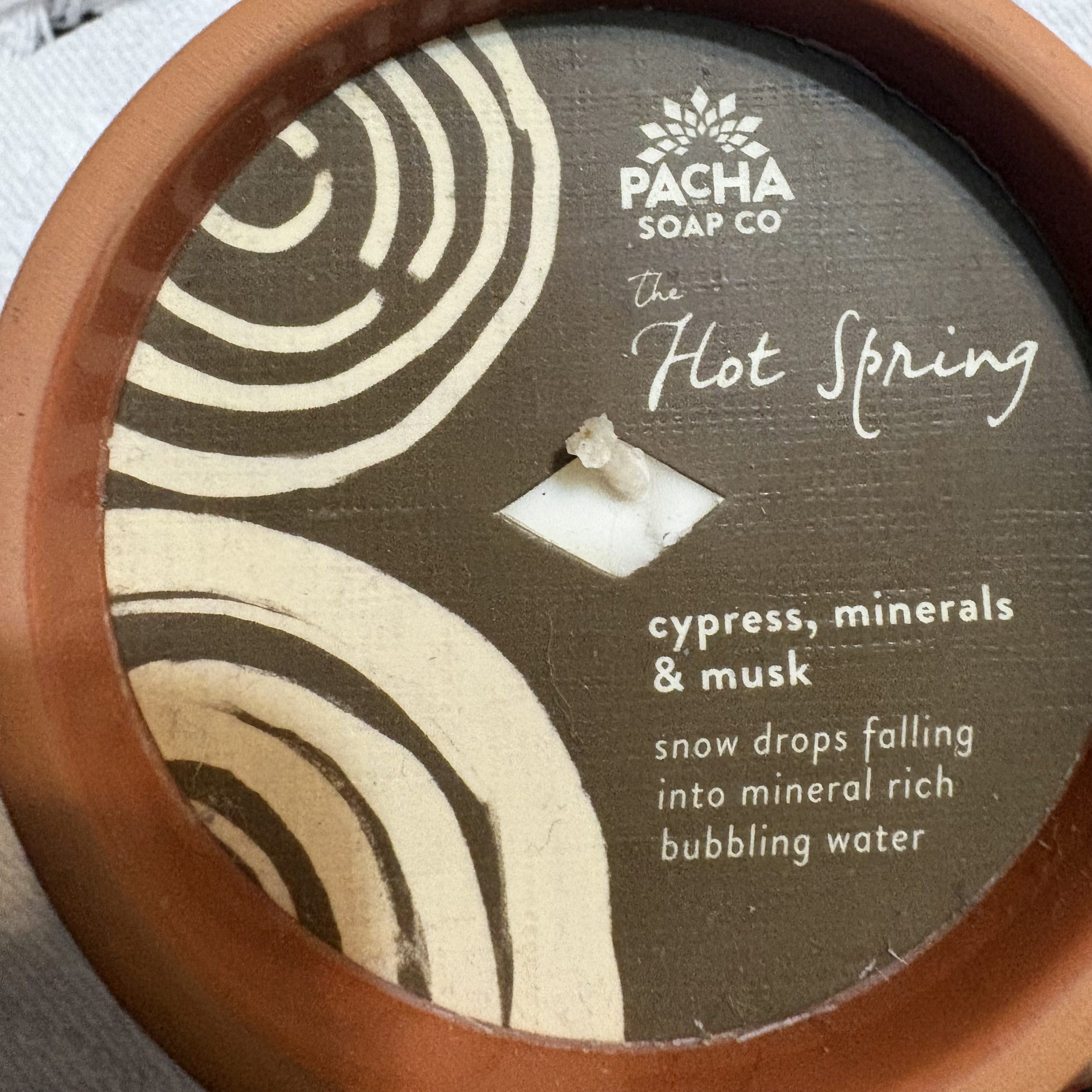 Pacha Soap Co The Hot Spring Candle
